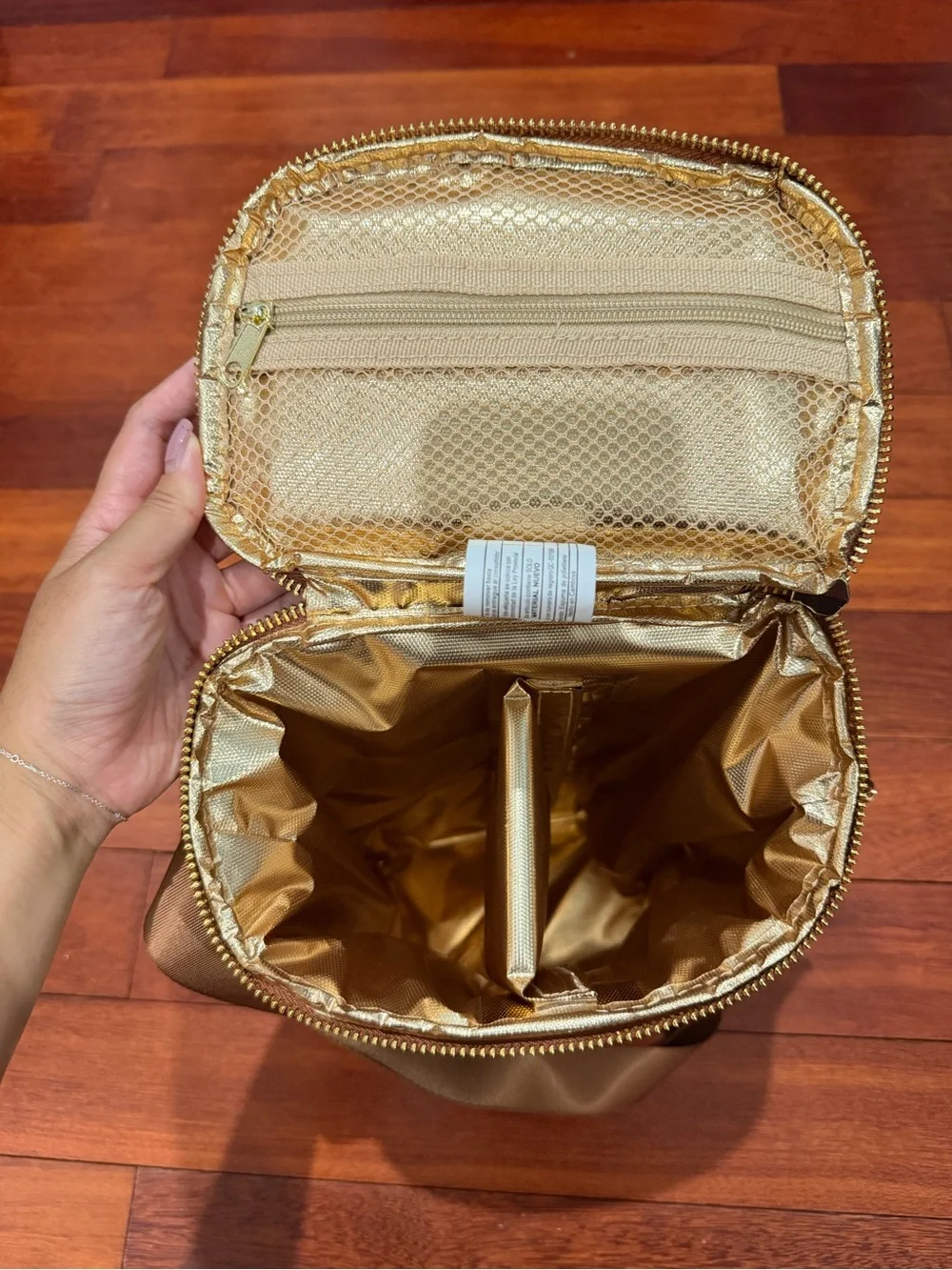 Igloo Insulated Faux Leather Beverage Tote Cooler Bag Cognac NWT